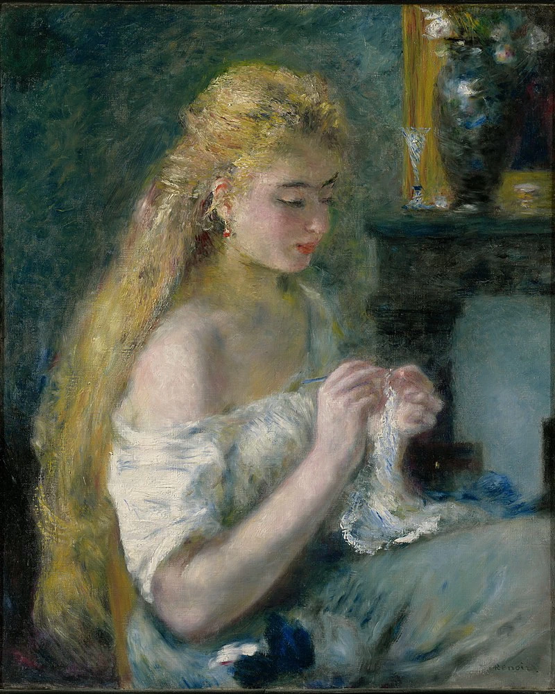 Ragazza all'uncinetto - 1875